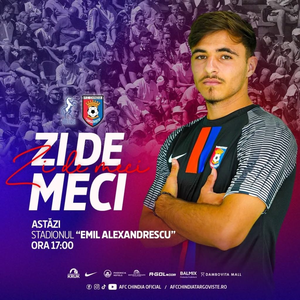Chindia Târgoviște joacă astăzi la Iași împotriva Poli Iași