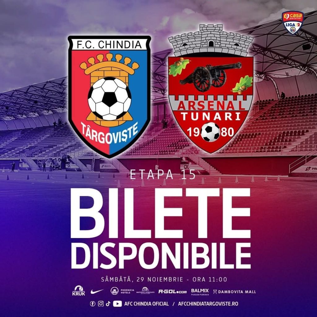 Chindia Târgoviște pregătește revanșa: CS Tunari vine la „Eugen Popescu”