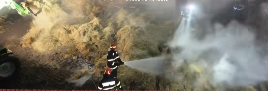 Incendiu violent la o anexă gospodărească în Morteni