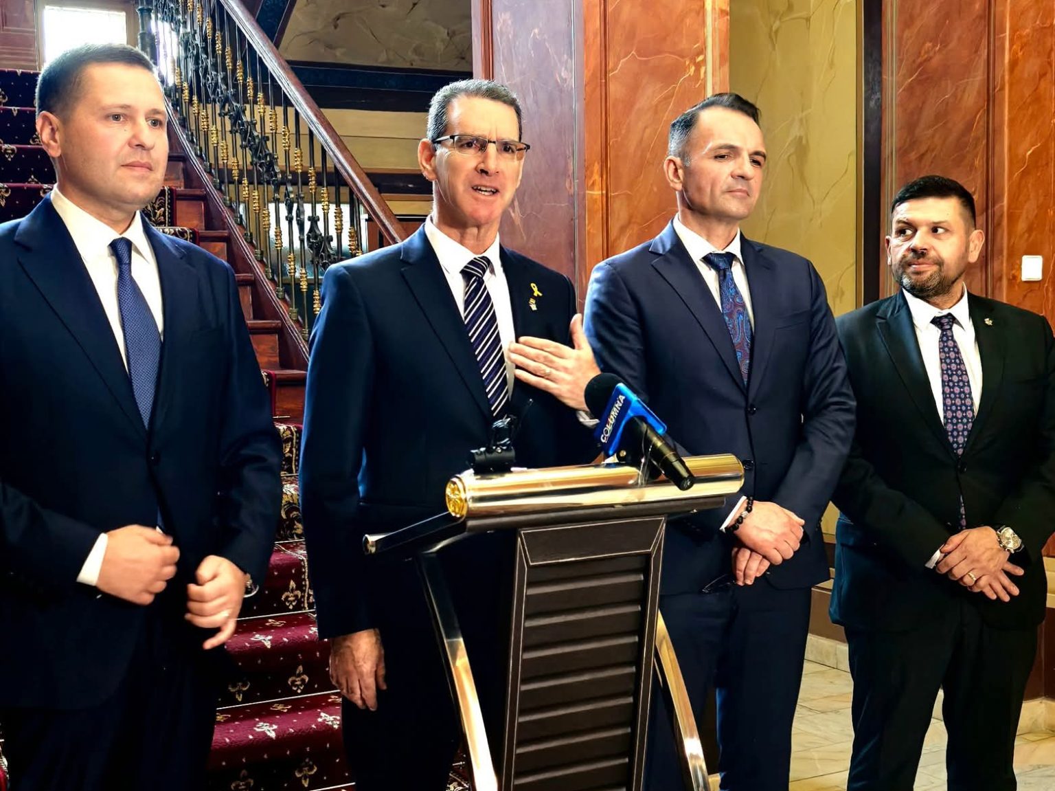 Vizită diplomatică la Primăria Târgoviște: Ambasadorul Israelului, Dr. Lior Ben Dor, primit de primarul Daniel Cristian Stan