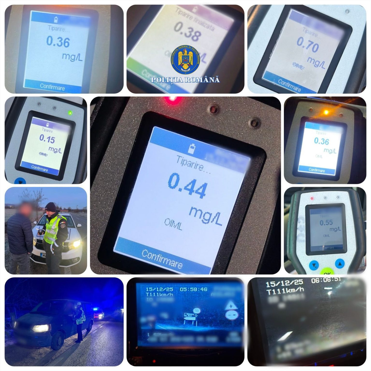 Acțiune rutieră în Dâmbovița: 212 sancțiuni, 56 de permise reținute și 7 certificate de înmatriculare retrase