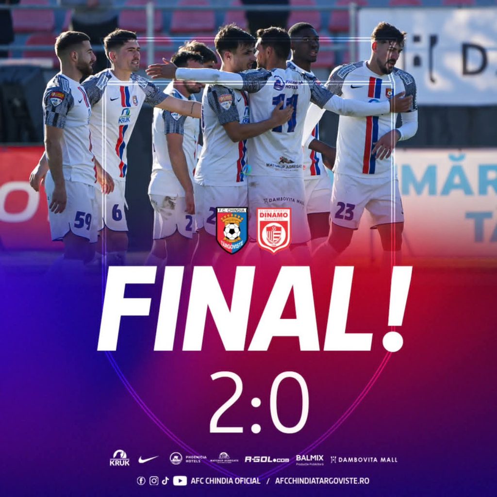 Chindia încheie anul cu victorie! Trei succese consecutive pentru roș-albaștri Chindia încheie anul cu victorie! Trei succese consecutive pentru roș-albaștri