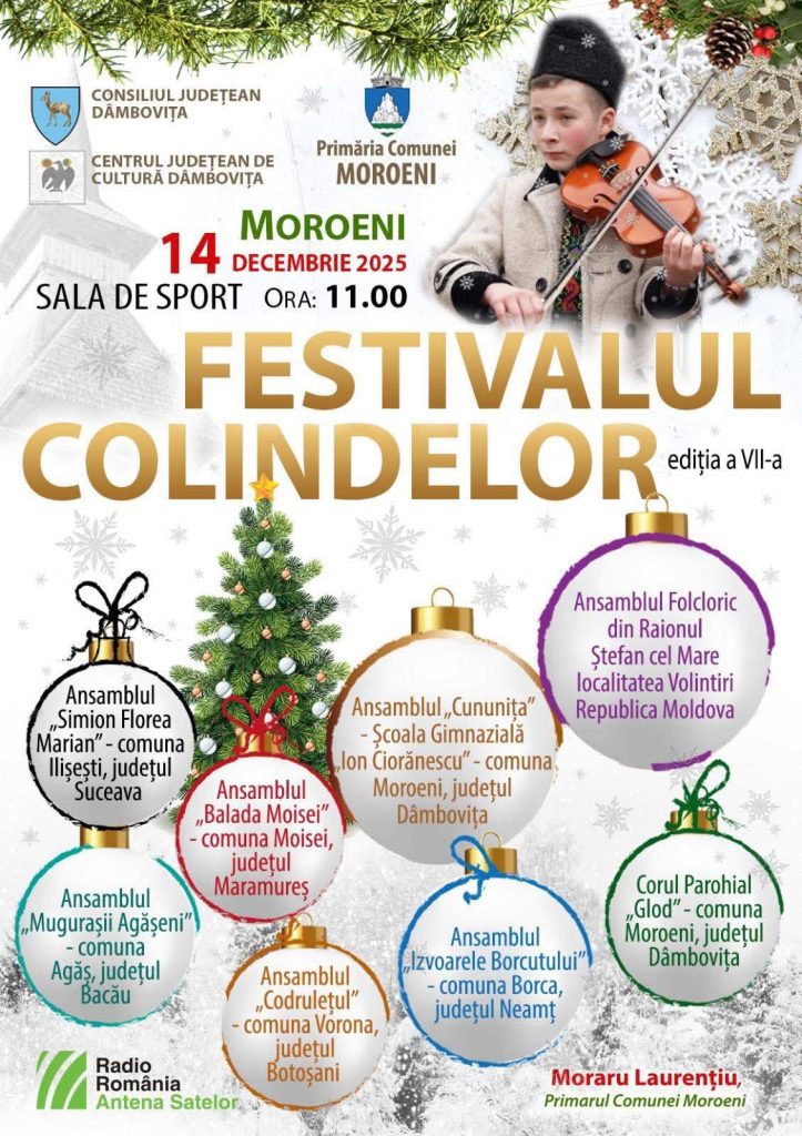  Moroeni devine capitala colindelor! Festivalul Colindelor – ediția a VII-a