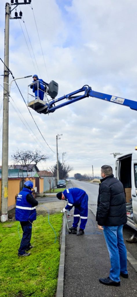 A început modernizarea iluminatului public în Titu