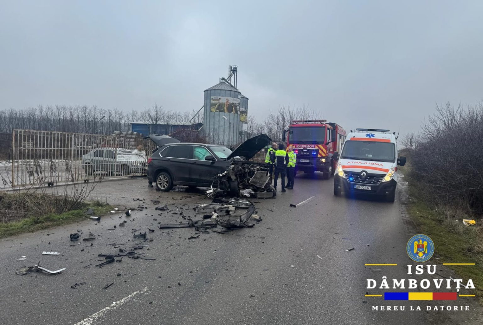 Accident rutier în comuna Valea Mare, o persoană transportată la spital Accident rutier în comuna Valea Mare, o persoană transportată la spital