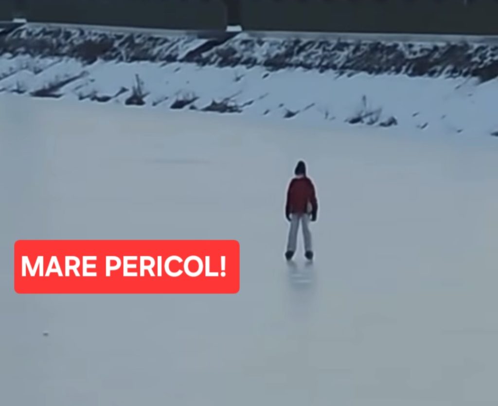 Gheață periculoasă pe lacuri !
