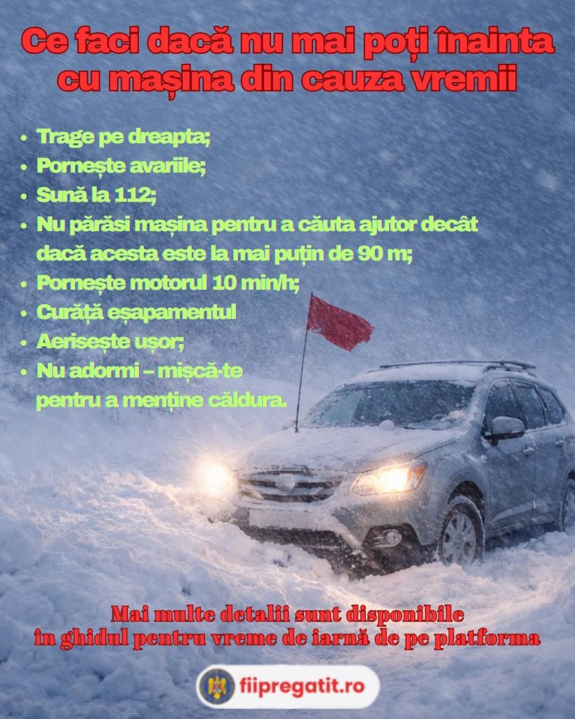 Recomandări esențiale pentru vreme de iarnă 