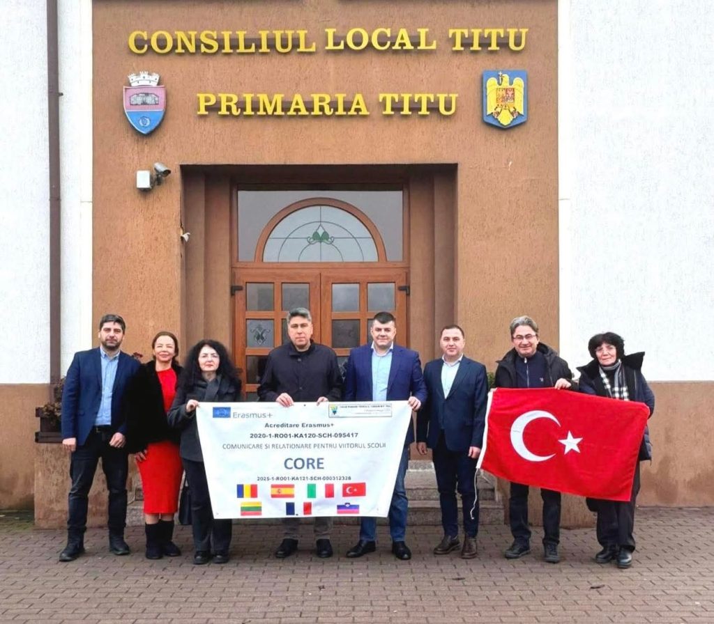 Schimb educațional internațional la Titu: profesori și elevi din Turcia, în vizită prin programul Erasmus+