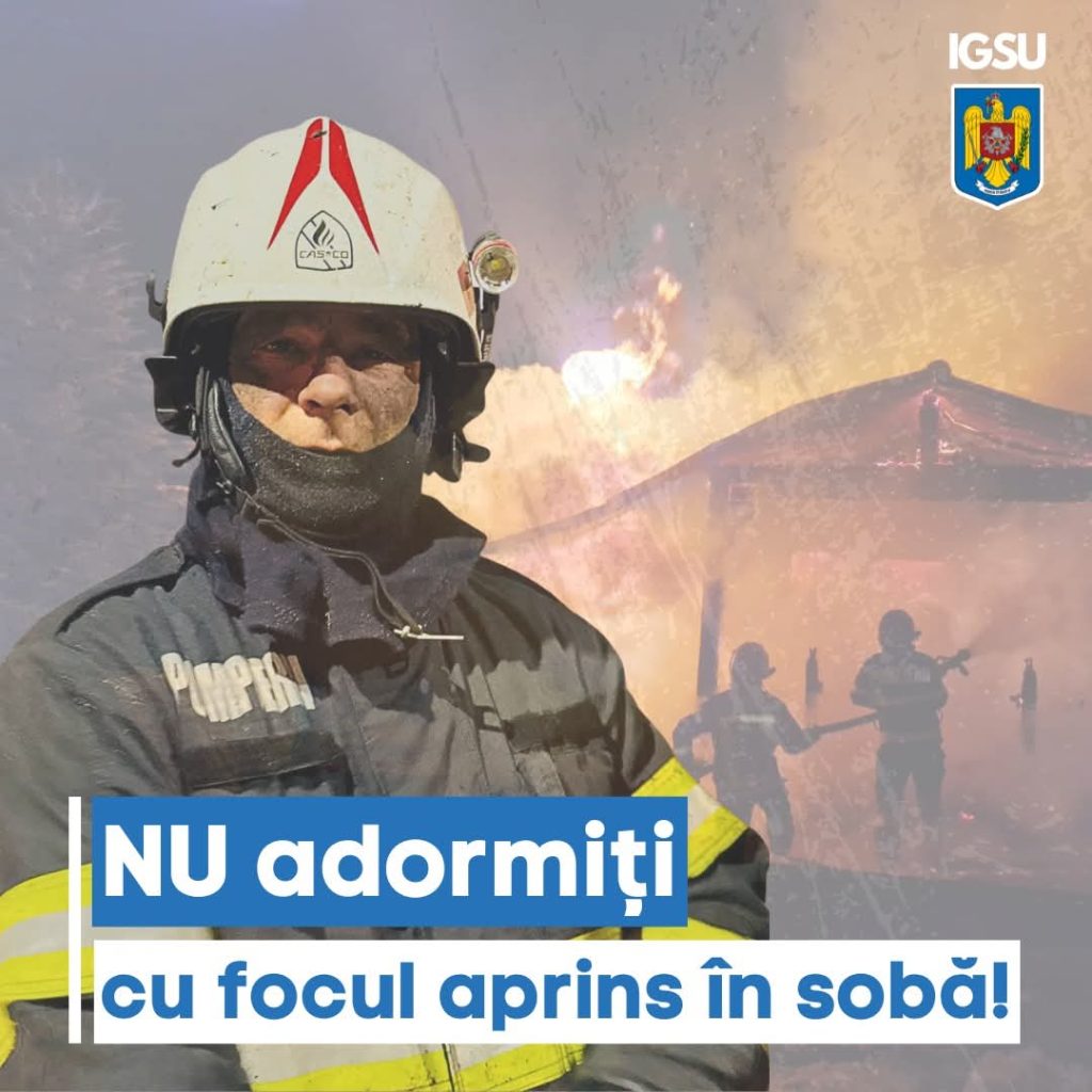 Siguranța în sezonul rece: nu adormiți cu focul în sobă!