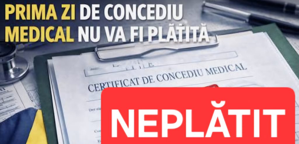 Vești proaste  în prima zi de  1 ianuarie, prima zi de concediu neplătită 