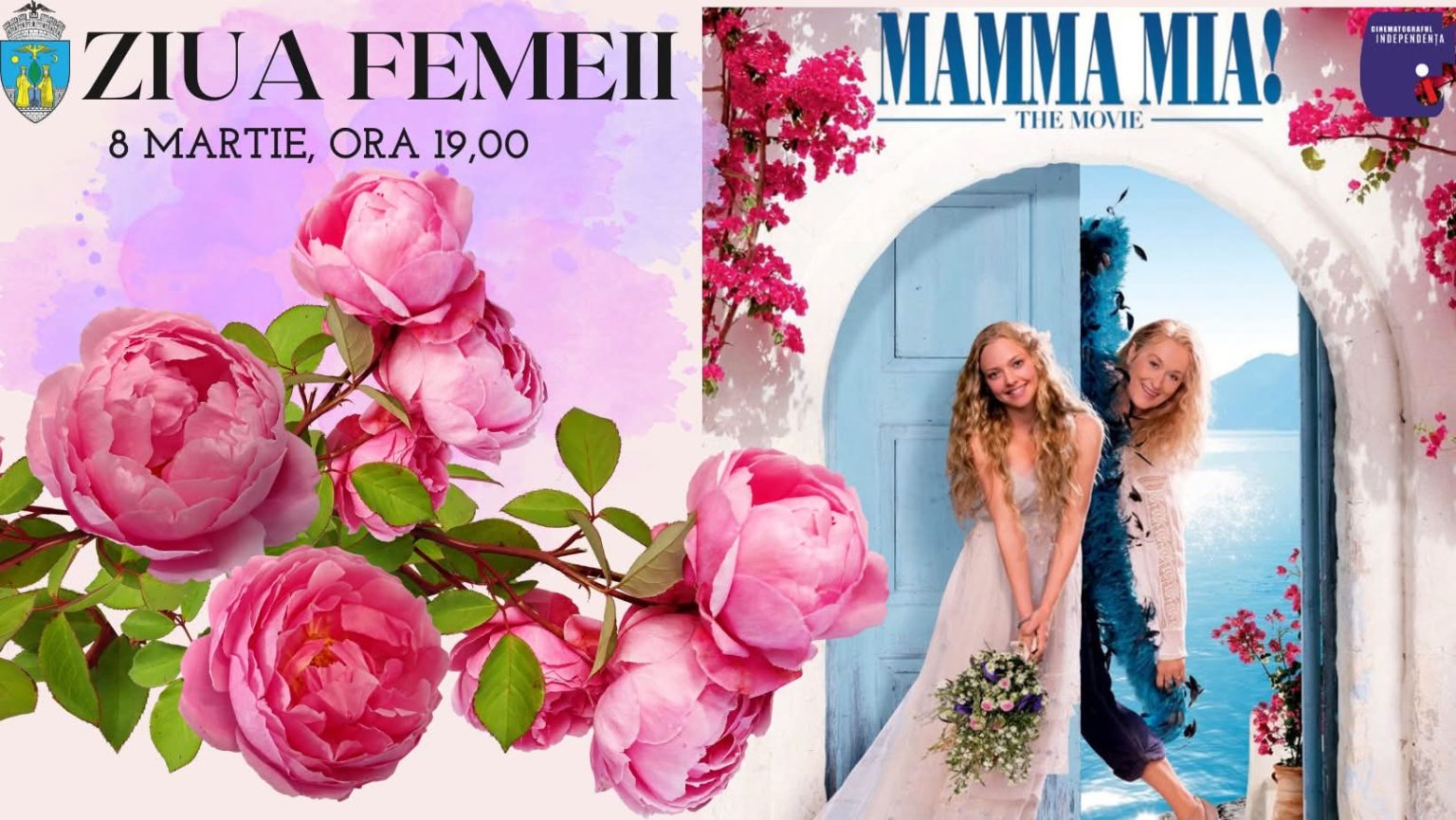 8 Martie la Cinema Independența: Mamma Mia! și o seară plină de muzică, dans și voie bună , intrare gratuită pentru doamne și domnișoare