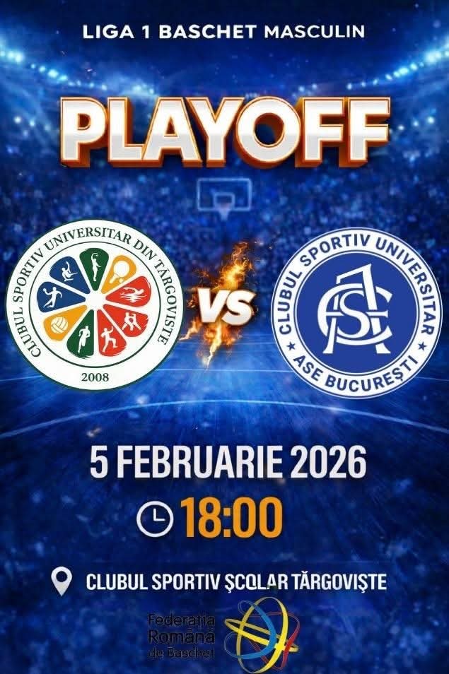 CSU Târgoviște, din nou la luptă în Play-off-ul Ligii 1 de Baschet Masculin