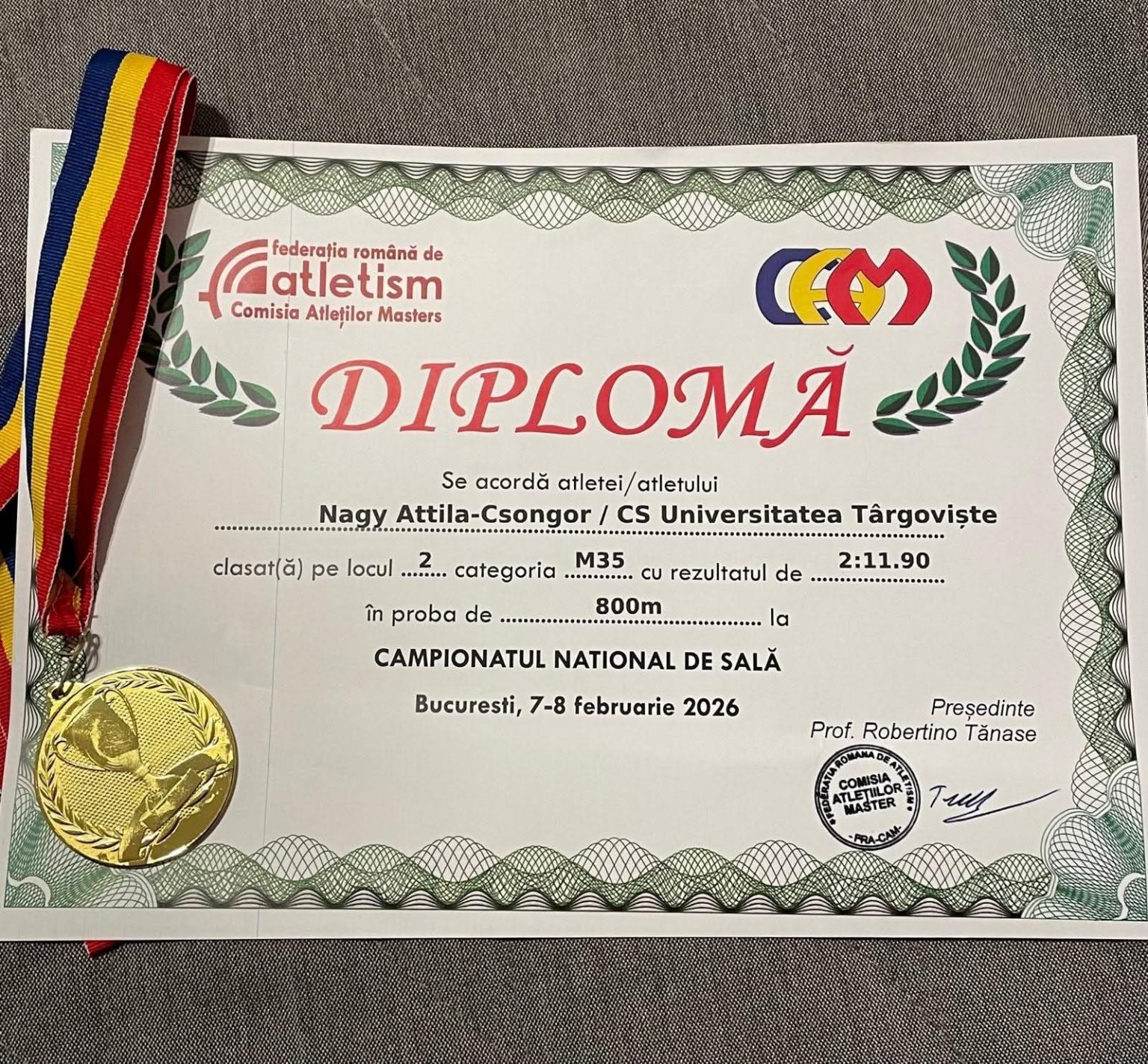 CSU Târgoviște obține primul podium național la atletism CSU Târgoviște obține primul podium național la atletism