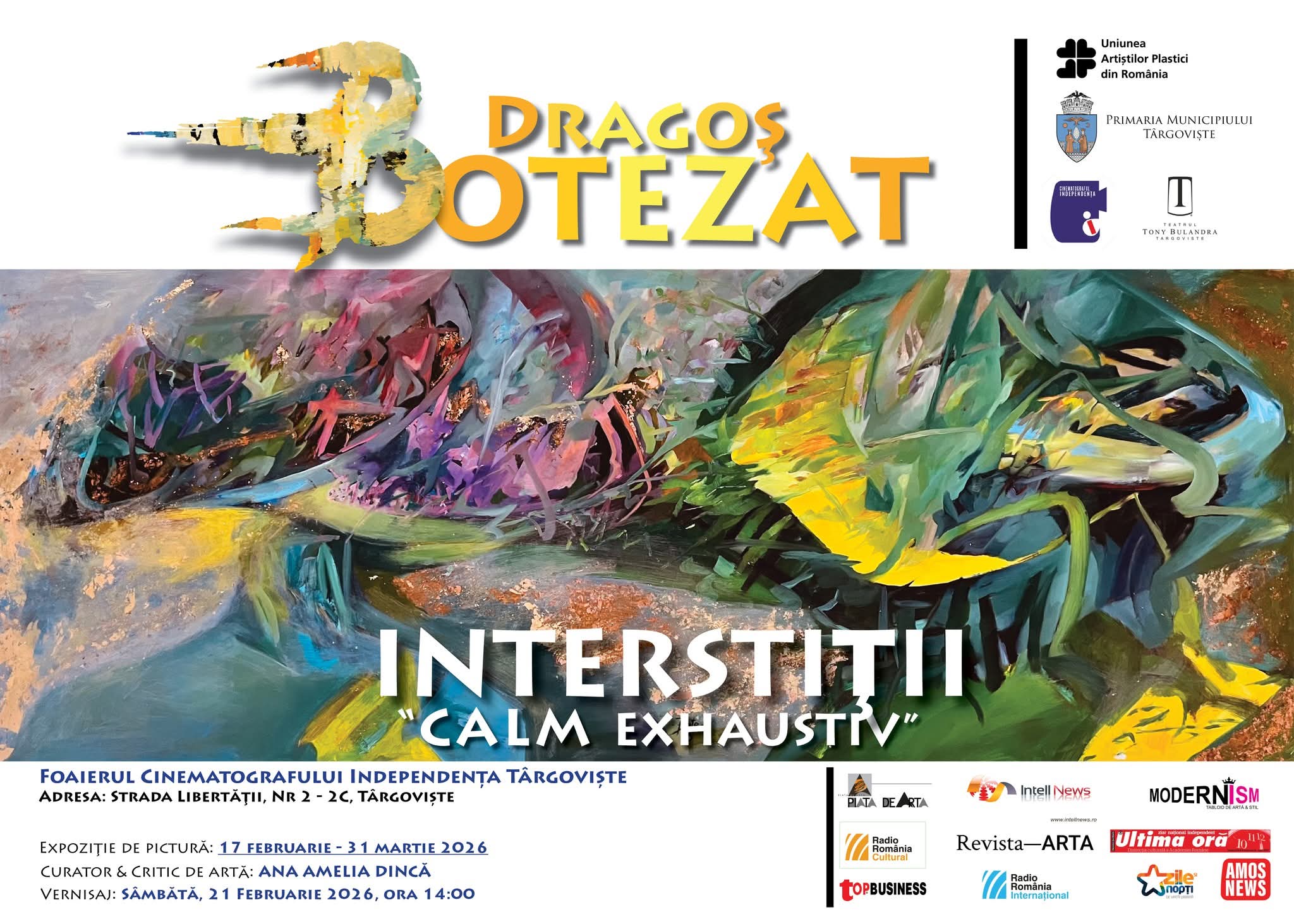 Vernisaj de artă contemporană la Târgoviște – „INTERSTIȚII: Calm exhaustiv”