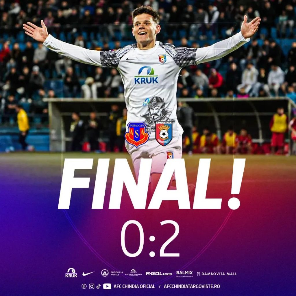  Chindia Târgoviște, serie perfectă: 6 victorii consecutive și matematic în play-off după succesul de la Târgu Mureș