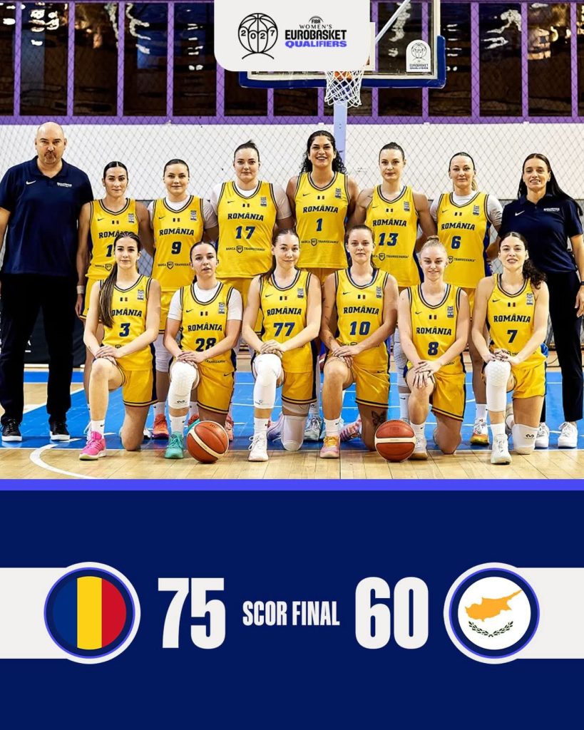 Victorie pentru România! Fetele se impun cu 75–60 în debutul campaniei de calificare