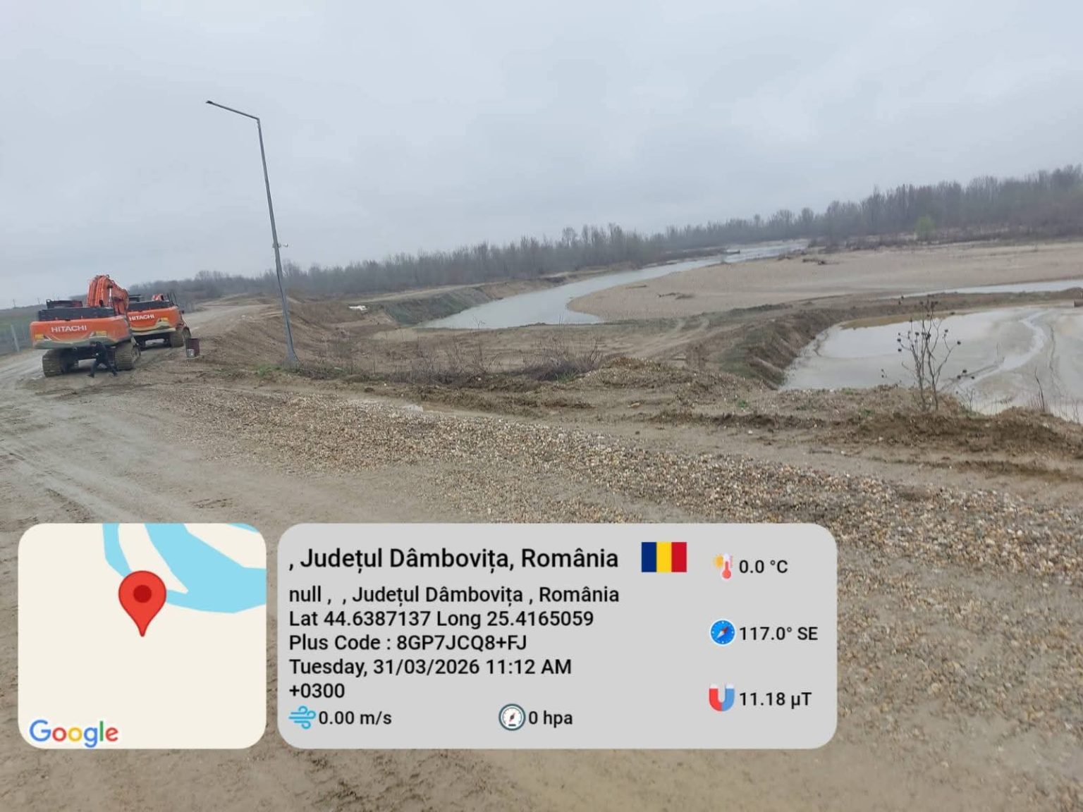 Balastieră ilegală, descoperită la Uliești – Garda de Mediu intervine! 