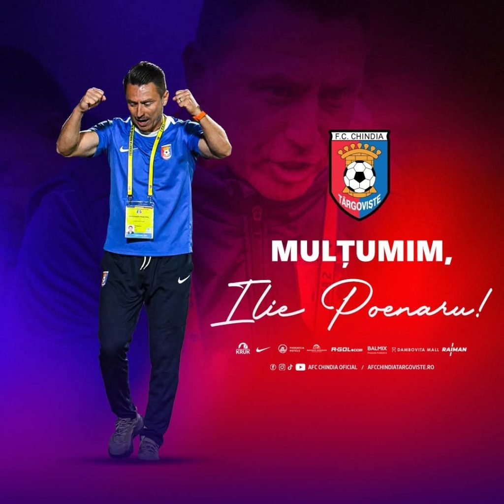 Chindia Târgoviște și Ilie Poenaru s-au despărțit de comun acord