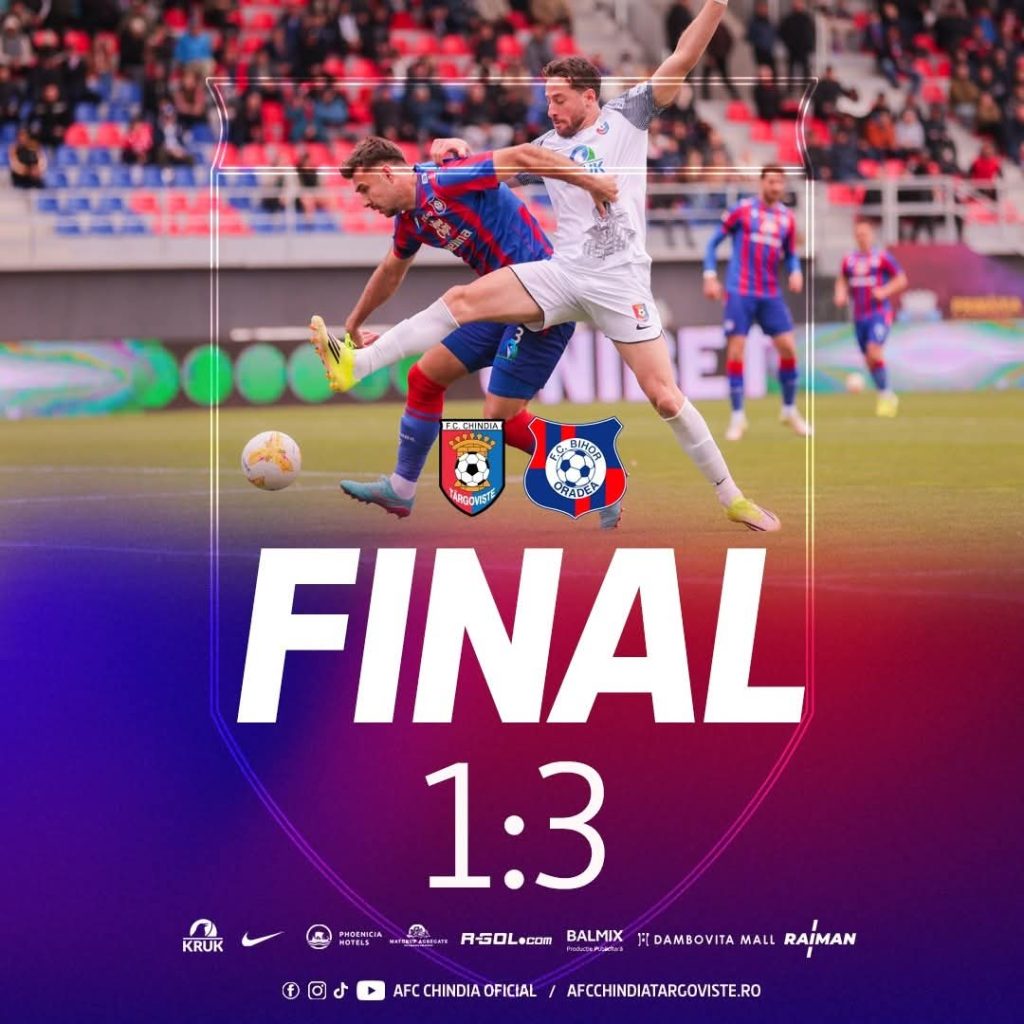 Chindia Târgoviște – FC Bihor Oradea 1-3