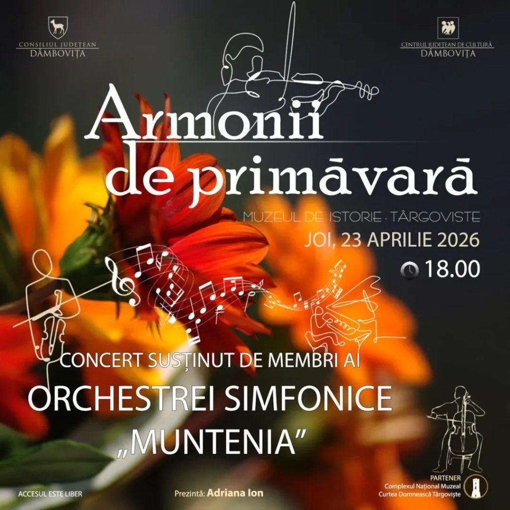 Concert de muzică clasică „Armonii de primăvară” la Târgoviște