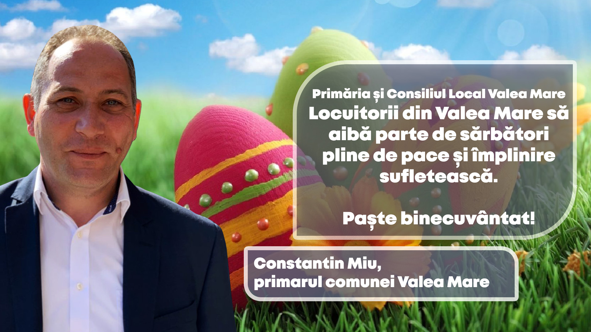 Constantin Miu, primarul comunei Valea Mare