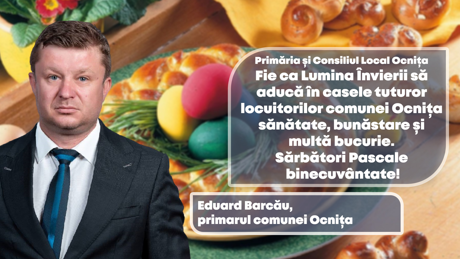 Eduard Barcă, primarul comunei Ocnița