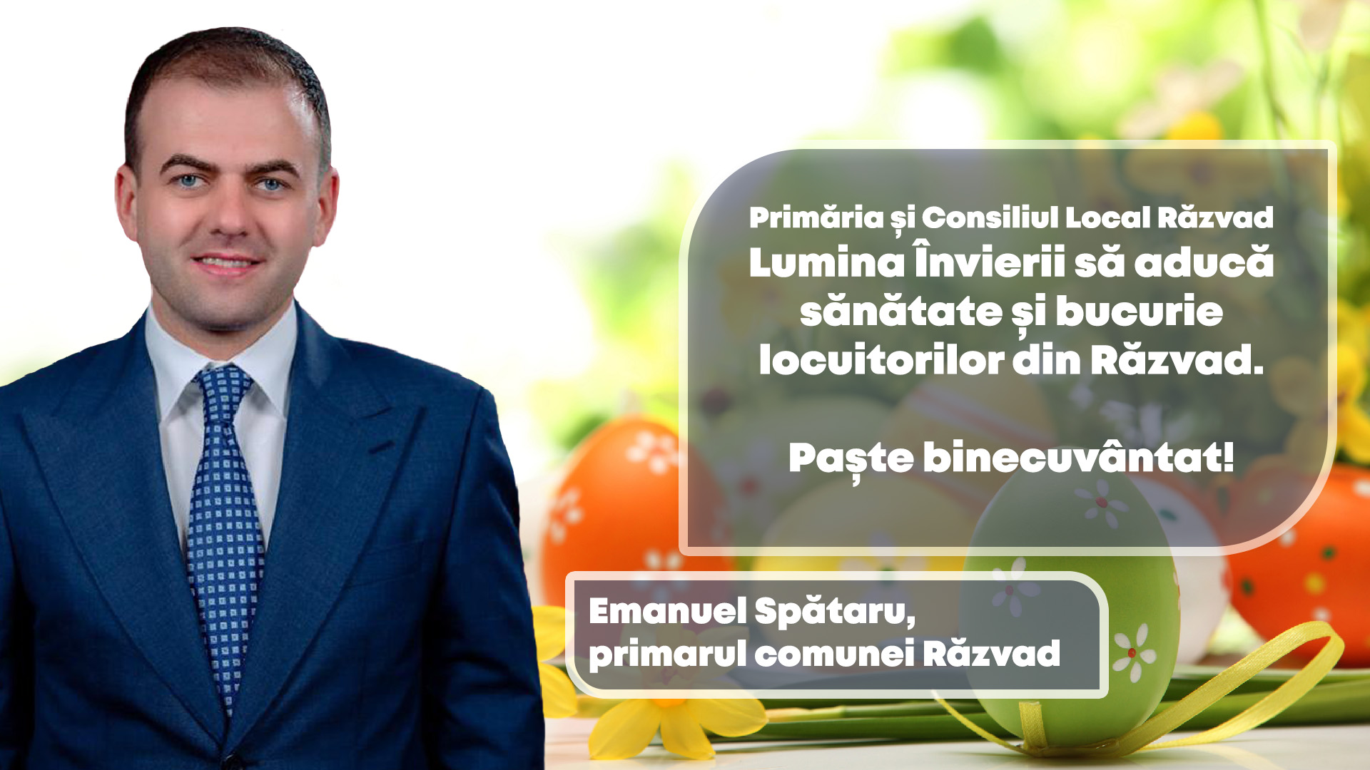 Emanuel Spătaru, primarul comunei Răzvad