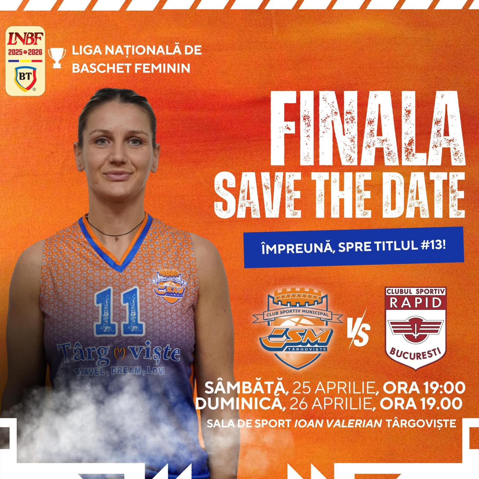 Finala Ligii Naționale continuă la Târgoviște