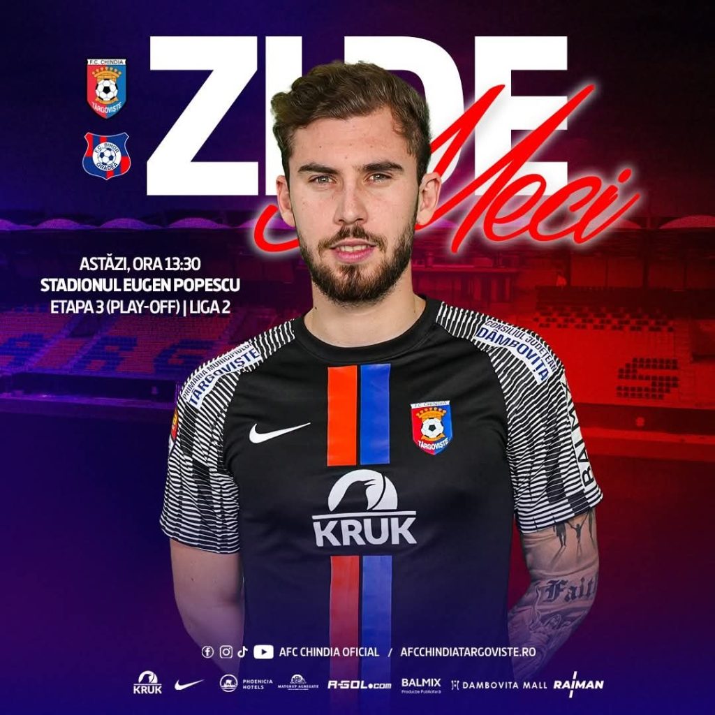  ZI DE MECI la Târgoviște! Chindia joacă pe teren propriu în etapa de play-off