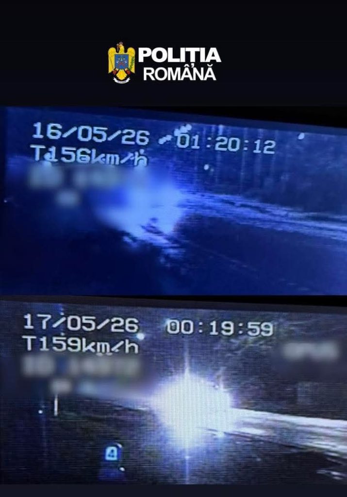 Viteză extremă pe drumurile din Dâmbovița: doi șoferi depistați circulând cu 156 și 159 km/h în zone urbane Viteză extremă