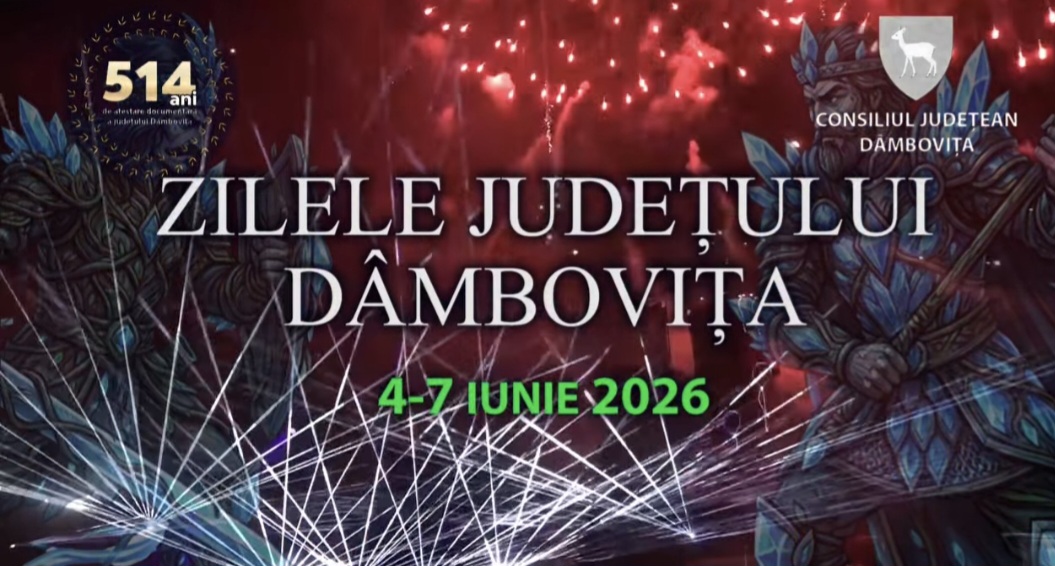Zilele Județului Dâmbovița 2026: patru zile de sărbătoare, muzică și spectacole grandioase la Târgoviște