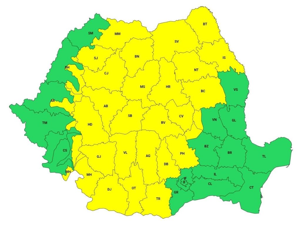 ANM anunță furtuni puternice, astăzi în județul Dâmbovița: ploi torențiale, vijelii și grindină ANM anunță furtuni puternice