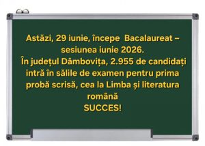 Astăzi încep emoțiile Bacalaureatului