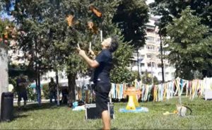 BABEL 2026: Târgoviștea zâmbește în culori – Marcos Masetti a adus magia străzii în „Grădina lui BaBa”