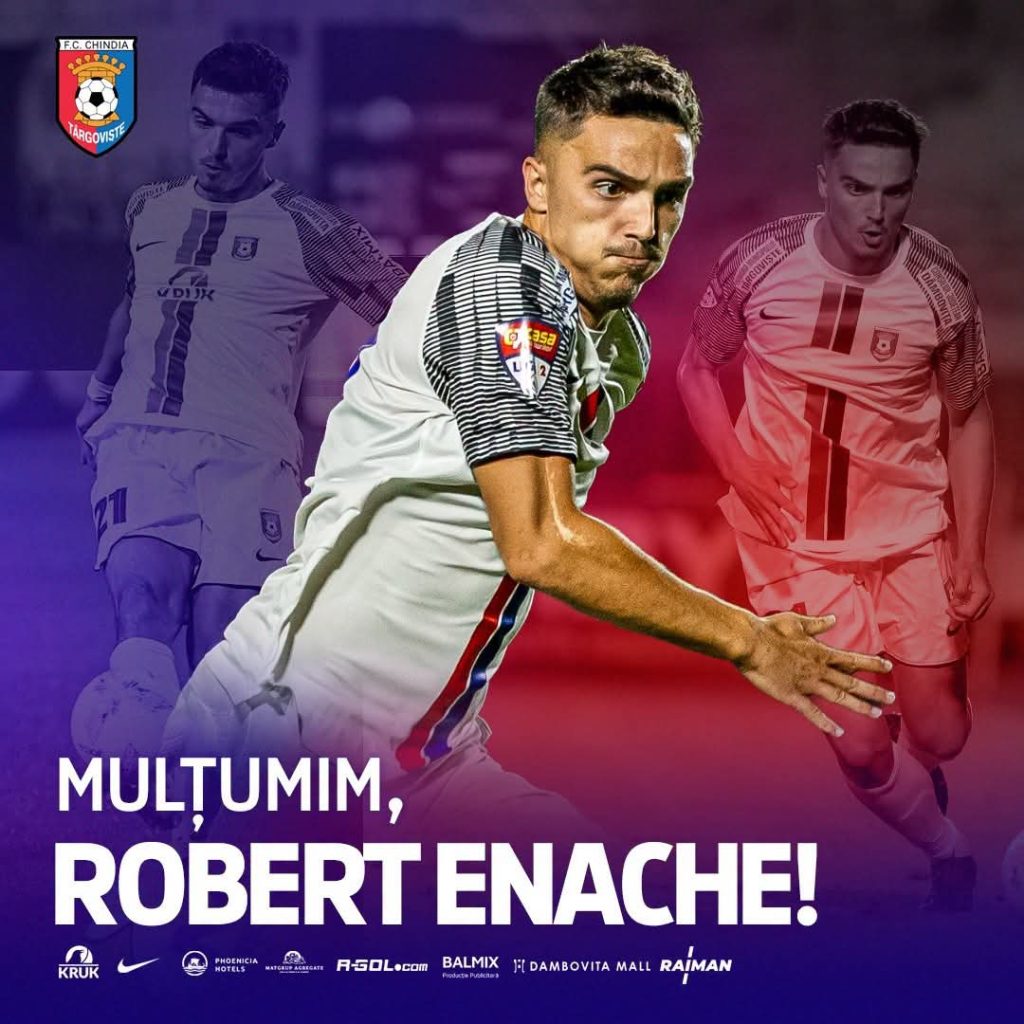  Chindia Târgoviște și Robert Enache au ajuns la un acord privind încetarea contractului