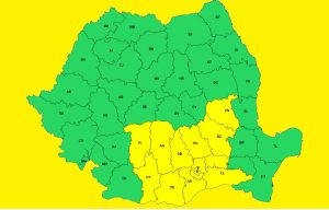 Ploi torențiale, vijelii și grindină