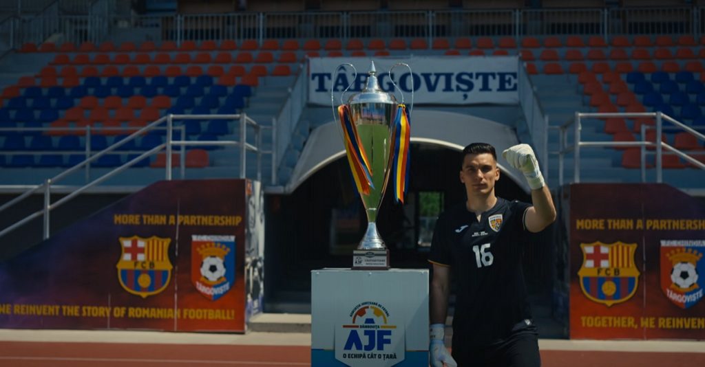 Marian Aioani, ambasadorul fotbalului dâmbovițean! Portarul naționalei a prezentat trofeul Cupei României la Târgoviște trofeul Cupei României la Târgoviște