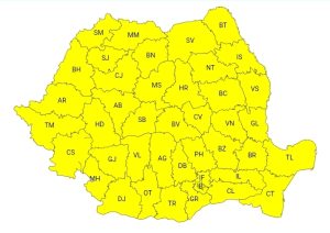 Cod galben de furtuni în Dâmbovița