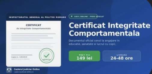 IPJ Dâmbovița: Certificatul de integritate comportamentală poate fi obținut online, prin hub-ul MAI IPJ Dâmbovița