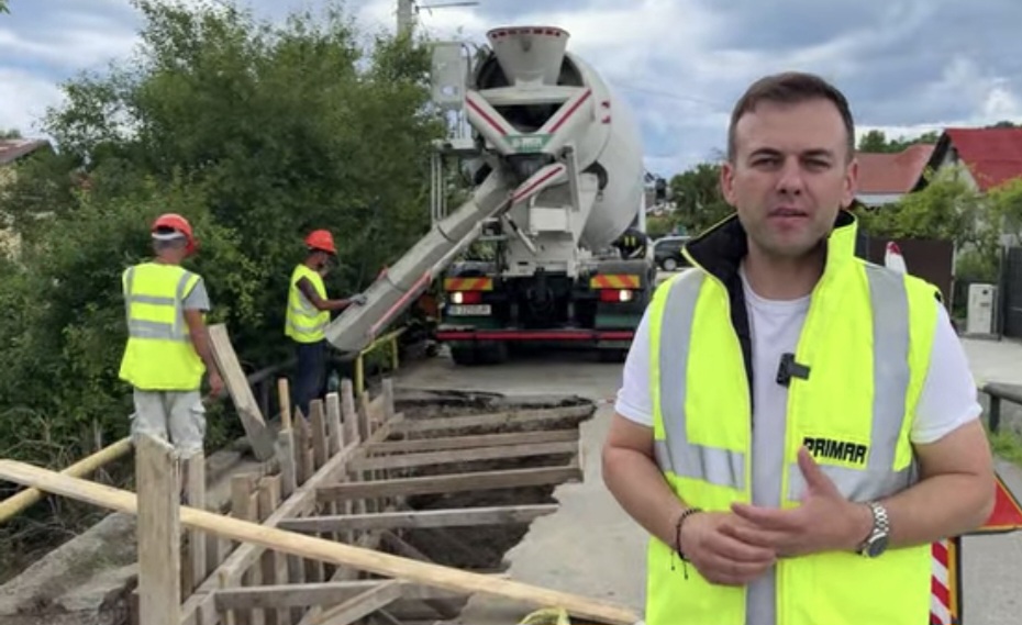 Lucrări de urgență la podul din Gorgota! Drumul Comunal DC 16, închis temporar circulației