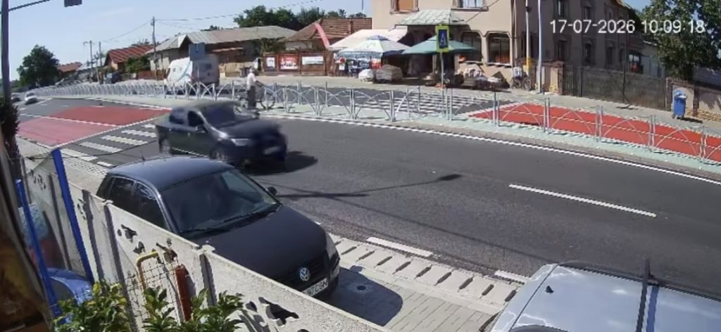 Pieton accidentat pe trecerea de pietoni, la Sălcuța