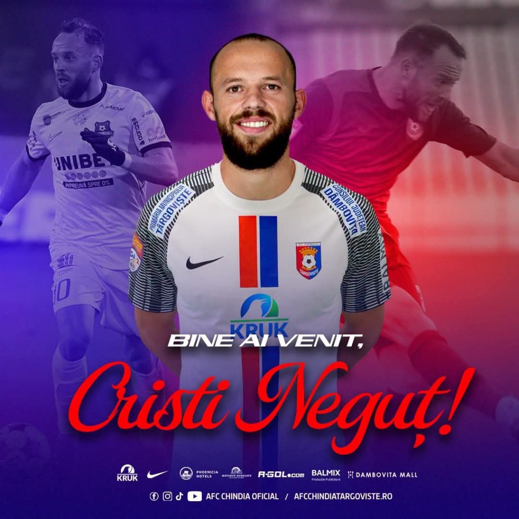Cristi Neguț revine la Chindia Târgoviște! Unul dintre simbolurile echipei s-a întors acasă chindia