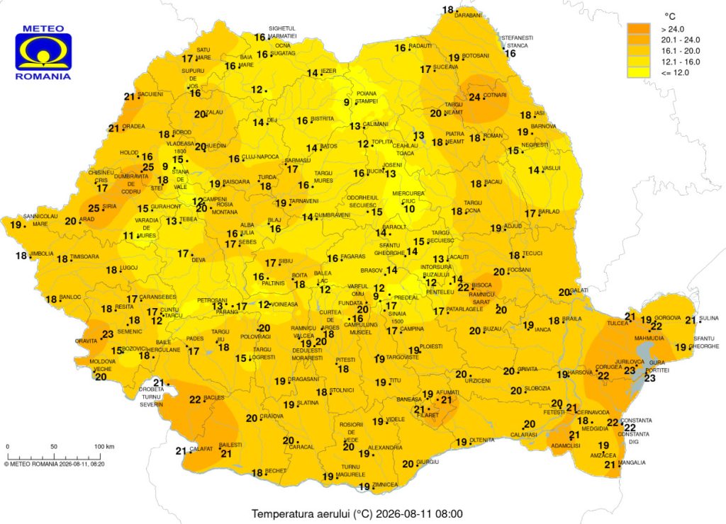 CANICULĂ ASTĂZI, FURTUNI DE MÂINE