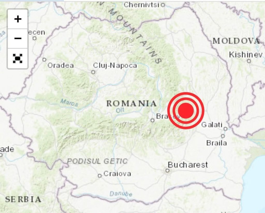 CUTREMUR ÎN VRANCEA! Pământul s-a mișcat marți seară