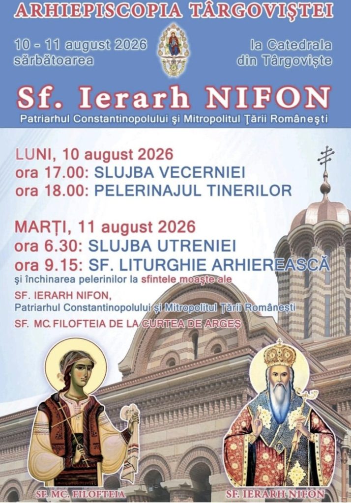 MOAȘTELE SFINTEI MUCENIȚE FILOFTEIA AJUNG LA TÂRGOVIȘTE! ZECI DE MII DE CREDINCIOȘI SUNT AȘTEPTAȚI LA SĂRBĂTOAREA SFÂNTULUI IERARH NIFON MOAȘTELE SFINTEI MUCENIȚE FILOFTEIA AJUNG LA TÂRGOVIȘTE! ZECI DE MII DE CREDINCIOȘI SUNT AȘTEPTAȚI LA SĂRBĂTOAREA SFÂNTULUI IERARH NIFON