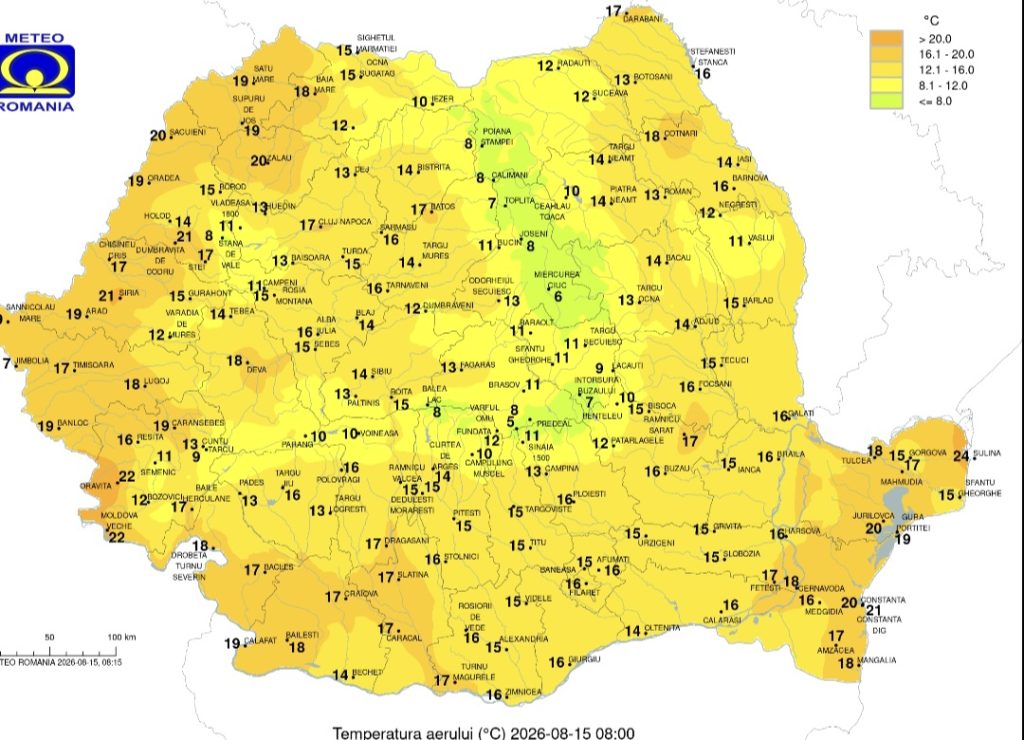 Zile calde, nopți si dimineți foarte reci în Dâmbovița! Diferențe mari de temperatură în weekend nopți si dimineți foarte reci în Dâmbovița