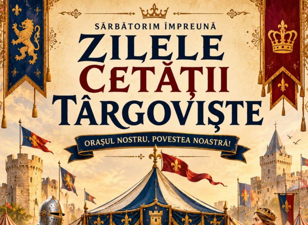 ZILELE CETĂȚII TÂRGOVIȘTE 2026: CINCI ZILE DE SĂRBĂTOARE, MUZICĂ, TRADIȚIE ȘI SPECTACOL!